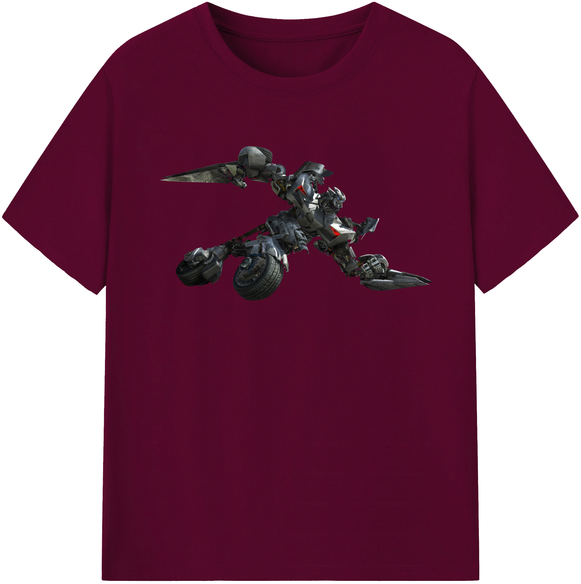 （画像用） Transformers トランスフォーマー レディースカジュアルプリントTシャツ（綿100％）